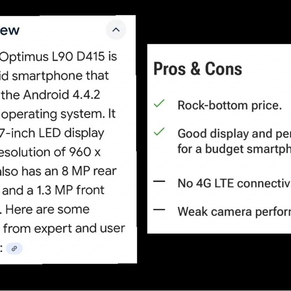 👑✅PRICE FIRM✅ LG Optimus L90 Sleek Black Phone-TMobile Unlocked